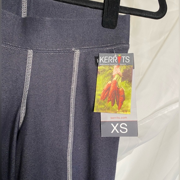 NWT Kerrits XS Riding Pants Flow Rise Performance Horseback Denim Riding - Picture 5 of 8